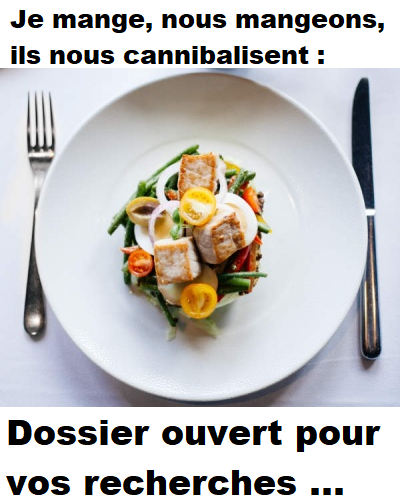 Je mange, nous mangeons, ils nous cannibalisent